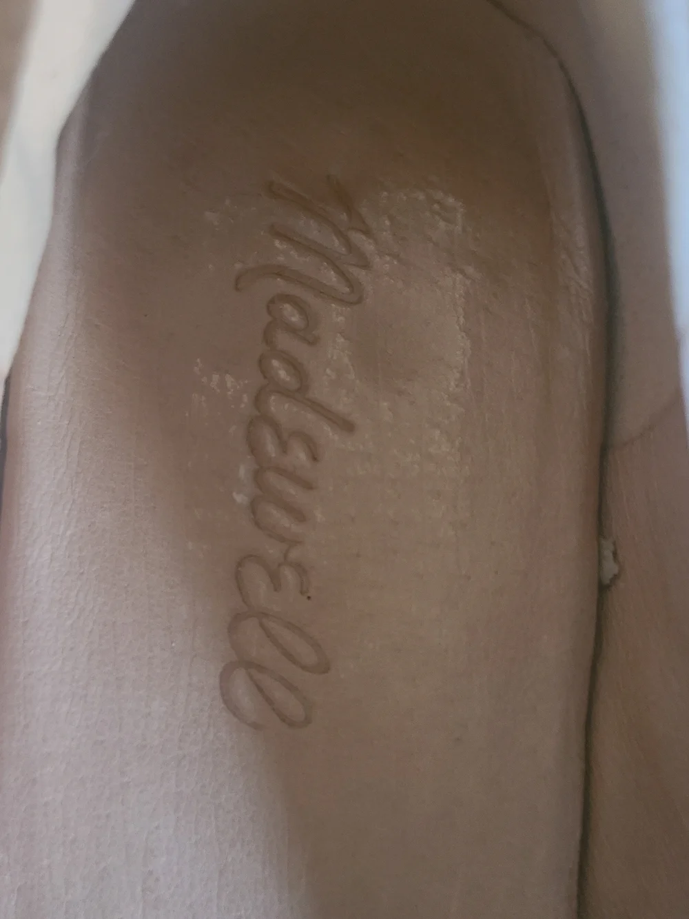 Madewell Reid Pump Genuine Leather Cognac Round Toe Cylindrical Heel Size 9.5